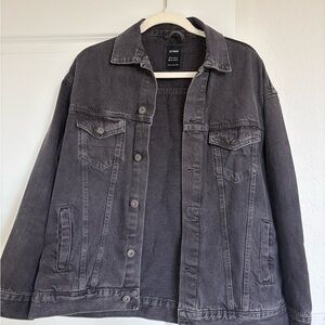 Cotton On Oversized black denim jacket